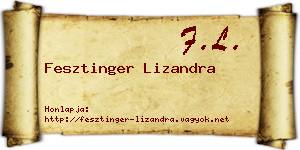 Fesztinger Lizandra névjegykártya